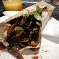 Mushrooms gyros at Umami in Crete