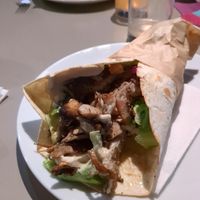 Mushroom &quot;Gyros&quot; Wrap at Umami in Crete