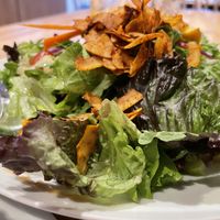 Greek salad with ‘coconut bacon'  at Umami in Crete