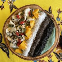 Spirulina Bowl at Free Bird Cafe in Chiang Mai