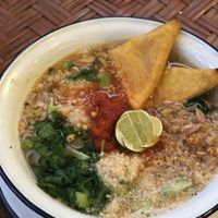Shan noodle soup  at Free Bird Cafe in Chiang Mai