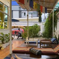 outside area  at Free Bird Cafe in Chiang Mai