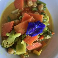 Chickpea and veg curry  #Veganuary at Free Bird Cafe in Chiang Mai