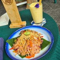 Phad thai, rainbow. at Free Bird Cafe in Chiang Mai