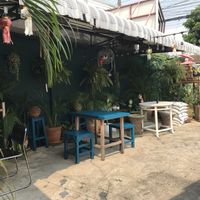 Another seating option outside  at Free Bird Cafe in Chiang Mai