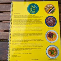 menu introduction at Free Bird Cafe in Chiang Mai