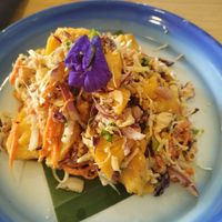 Crispy tofu salad at Free Bird Cafe in Chiang Mai