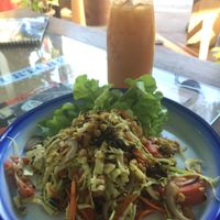 thai iced tea at Free Bird Cafe in Chiang Mai