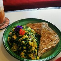 Scrambled tofu at Free Bird Cafe in Chiang Mai