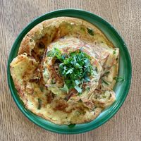Chickpea omelette   at Free Bird Cafe in Chiang Mai