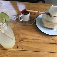 Ginger and Lime soda at Free Bird Cafe in Chiang Mai