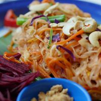 Pad thai  at Free Bird Cafe in Chiang Mai