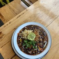 Thai dish at Free Bird Cafe in Chiang Mai