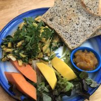 Vegan scramble at Free Bird Cafe in Chiang Mai