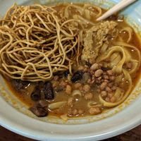 Khao Soi at CMU Vegan - Kinphak Cafe in Chiang Mai