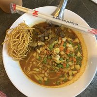 Swapped some of the fake meat for veg   at CMU Vegan - Kinphak Cafe in Chiang Mai