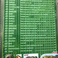 Menu at CMU Vegan - Kinphak Cafe in Chiang Mai