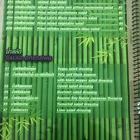 Menu at CMU Vegan - Kinphak Cafe in Chiang Mai