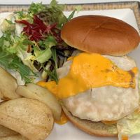 Bacon & egg burger  at Veganitessen in Sevilla