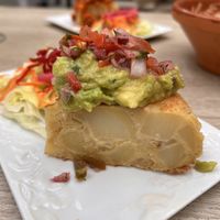 Tortilla with guacamole   at Veganitessen in Sevilla