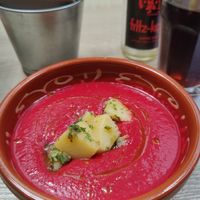 Salmorejo at Veganitessen in Sevilla