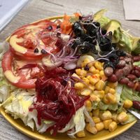 Salad filled with lots of goodness   at Veganitessen in Sevilla