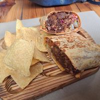 Burrito seitan wrap - special on the menu at Veganitessen in Sevilla