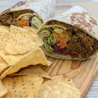 Shawarma (seitán) at Veganitessen in Sevilla