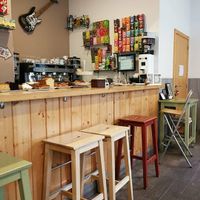 Local at Tribeka Inxaurrondon Coffee in San Sebastian