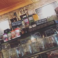 Bakery display at The Roaster Cafe in Mamaroneck