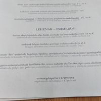 Carta temporada at Kaxilda in San Sebastian