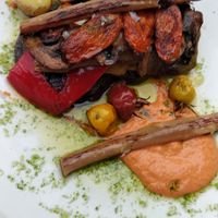 Verduras plancha con salsa romesco at Kaxilda in San Sebastian