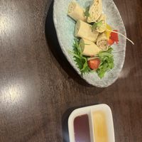 Tofu sahimi with sesame oil and soy sauce   at Yamamotoya in Nagoya