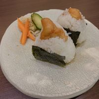 高野豆腐なら天むす at Yamamotoya in Nagoya