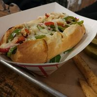 Vegan cheese steak  at Wicked Sisters in Baltimore