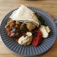 Lunch menu Mezze at Downtown Deli in Gothenburg