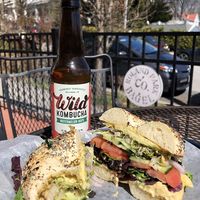 Powerhouse and kombucha at Roland Park Bagels in Baltimore