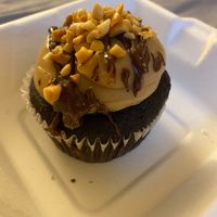 Chocolate peanut butter cupcake at Sticky Fingers Bakery in Washington