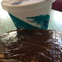 Chocolate and peanut butter- milkshake and cake sandwich at Sticky Fingers Bakery in Washington