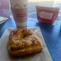 Tempeh bacon, just egg and cheese danish at Sticky Fingers Bakery in Washington