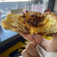 Yummy 😋 Danish with Vegan Bacon, Egg, and Cheeeese  at Sticky Fingers Bakery in Washington