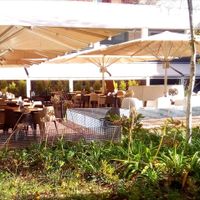 Outdoors tables at Enigma D'Alquimia in Lisbon