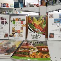 Books for sale at Nature's Design in Binghamton