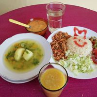 INTI MIKUNA estofado de carve Sopa de melloco y mashua bebida energentisante at Inti-Mikuna in Quito