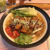 Udon noodles with soy ribs  at Wagamama - S King St in Dublin