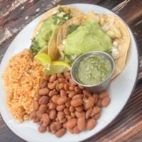 Potato soft tacos.  at Quecho Elevated Mexican Eatery in Julian