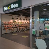 The store entrance at Bio c' Bon - Rue de Carouge in Geneva