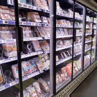 Vegan section at Bio c' Bon - Rue de Carouge in Geneva