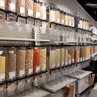 Zero wast section at Bio c' Bon - Rue de Carouge in Geneva