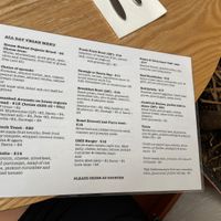 Menu at Oh My Days in Glebe